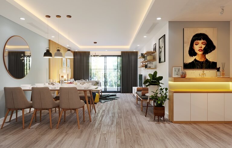 Thiết kế nội thất chung cư Tân Hoàng Minh - Xuân Diệu